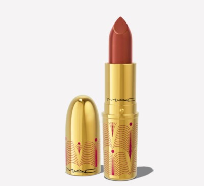 MAC Frost Lipstick BRUSHED IN BRONZE, (GIFT OF GOLD/ HOLIDAY) Limited-Edition
