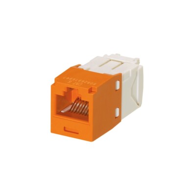 Panduit CJ688TGOR Unshielded UTP RJ45 Cat 6 TG Jack Module Orange T568A/T568B