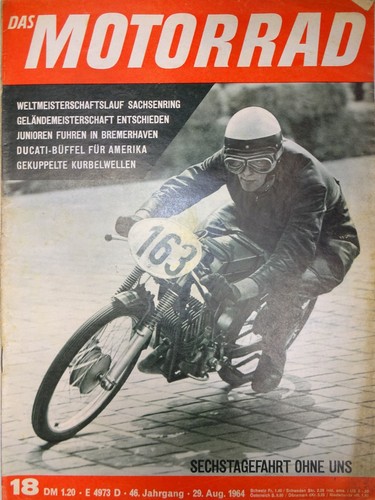 Das Motorrad 18 / 64 1964, Ducati Apollo Zweizyl., Kurbelwellen, 2 Zyl.-Probleme