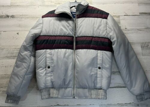 Vintage Big Yank Jacke Herren mittelgrau Puffer Winter Ski 1980er Mantel Oberbekleidung - Bild 4 von 8