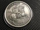 Norse God HEL " goddess of death" & VALKYRIE 1 oz ANTIQUED SILVER ~ RARE