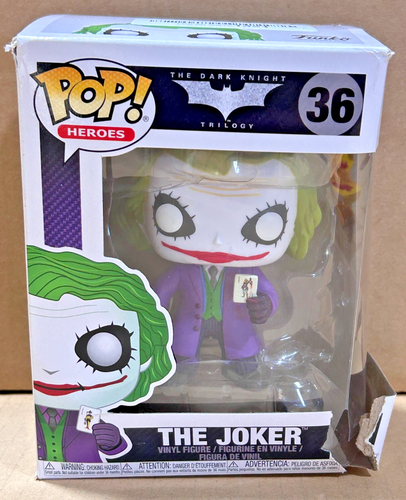 The Dark Knight Funko Pop The Joker #36 *DMG BOX - 第 1/7 張圖片
