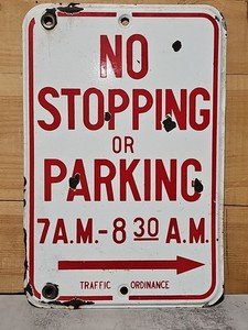 Vintage No Parking Signs | eBay