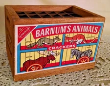 Barnum's Animal Cracker Box Pencil Crayon Wooden Nabisco George Nathan 1984