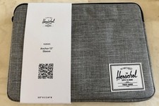 Herschel Anchor 13-Inch Laptop Sleeve Crosshatch Gray   New Unused