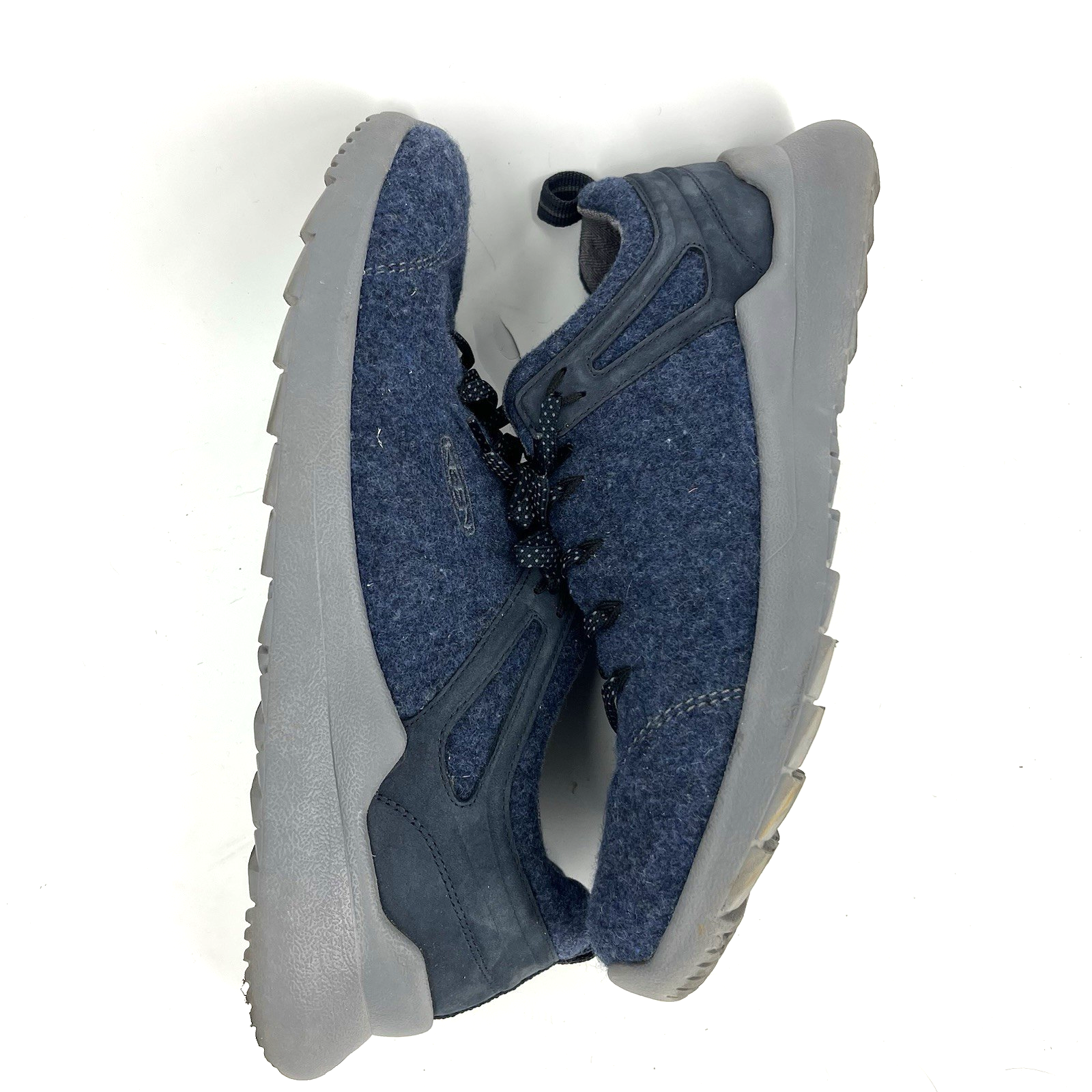 Scarpe Keen Taglia 10.5 Uomo Blu Highland Arway Acciaio Drizzle Lana Utility Sneakers