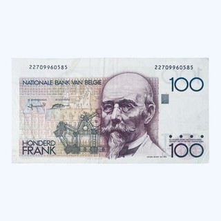 BELGIUM 100 FRANCS BANKNOTE 1992 OLD BELGIAN FRANC NOTE (EURO) Hendrik Beyaert