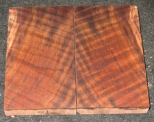 Curly Claro Walnut Lumber Knife Scales Handles Grips Set