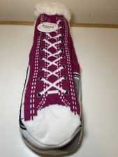 Slippers with Grippers Pink Winter Knit Socks Women One Size NWT