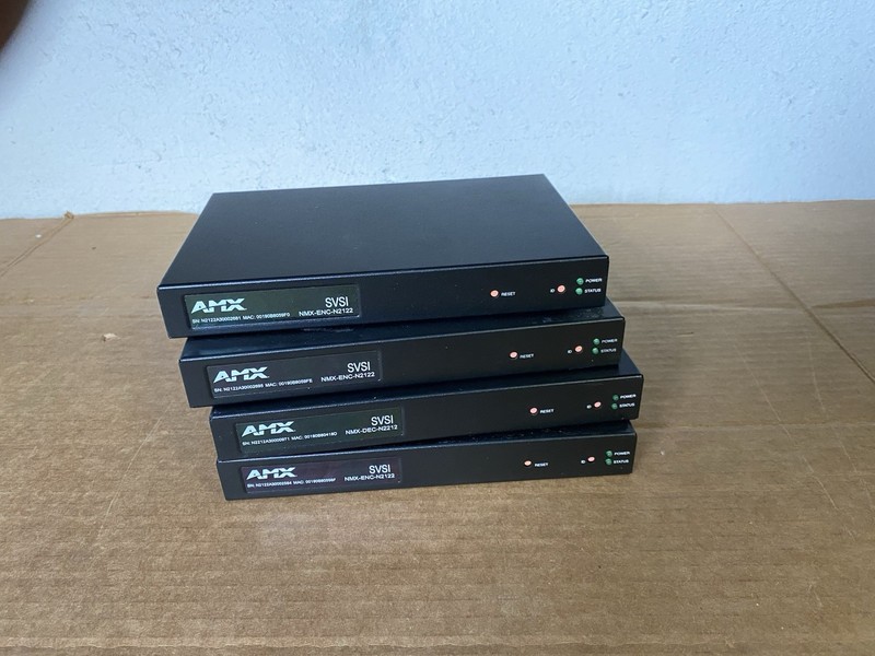 Lot Of 4 Genuine AMX NMX-ENC-N2122 / N2212 Digital Cinema
