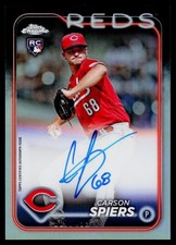 2024 Topps Chrome #RA-CSP Carson Spiers Rookie Autograph Refractor /499