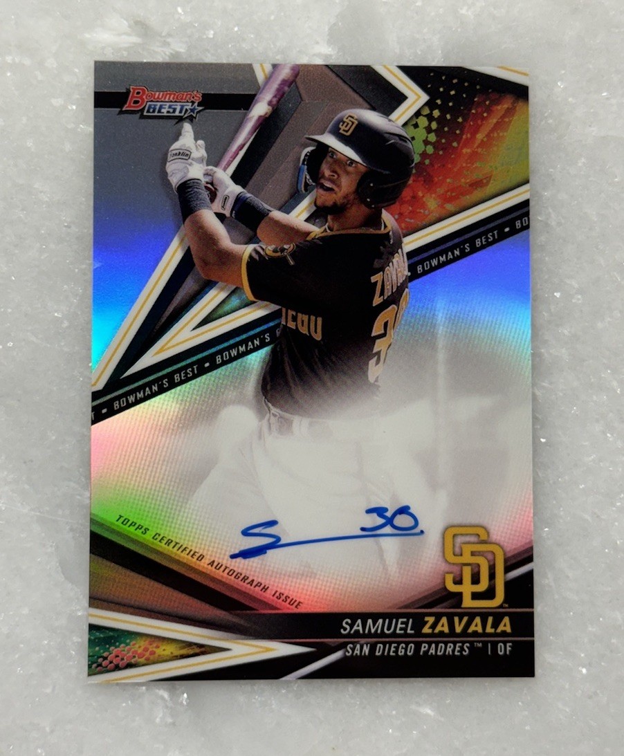 Samuel Zavala 2022 Bowman's Best - Best of 2022 Autographs #B22-SZ Refractor 