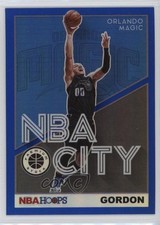 2019-20 Panini NBA Hoops Premium Stock NBA City Blue Aaron Gordon #21 07rd