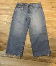 Madewell The Perfect Vintage Wide-Leg Crop Jean Blue Enmore 33x26 CKP482704887
