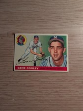 Gene Conley, vintage  1955 Topps 81 Milwaukee Braves