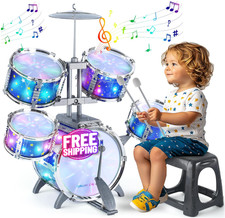 Juego De Bateria Bateria De Juguete Para Ni os Ninos Bombo Tambores Regalo TOP