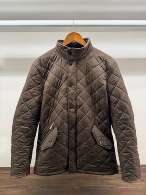 Barbour Men s Powell Quilted Jacket - Olive Medium | Worn Once, Near Perfect