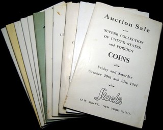 (11) 1944 1949 Stack's Auction Catalogs