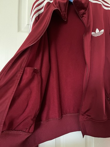 Vintage Adidas Track Jacket Maroon Medium Perfect Condition by Adidas, Size M, $34 - Photo 5