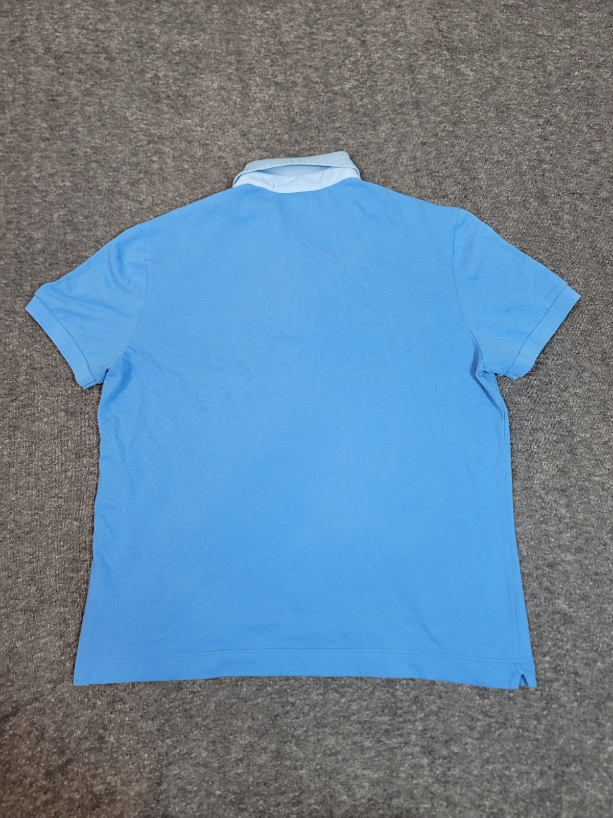 Lcoste Smart Paris Petit Piqué Mens Size L Blue Golf Tennis Polo Shirt   thumbnail 2