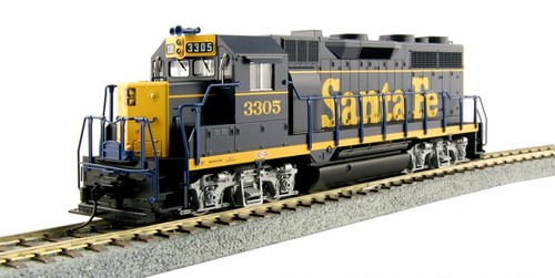 Kato 3730222 HO Atchison Topeka Santa Fe Dress Blue GP35 Diesel Locomotive #3305 | Condition: New