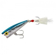 Rebel Fishing Lure P6003 Pop R 1/4 Oz Silver Blue Fishing Hard