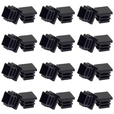 24Pack 19Mm 3/4 Inch Square Plastic Plug, Square Tubing End Caps, Tubing Post