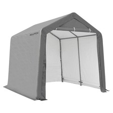 Klutch 10ft. x 10ft. x 9.6ft. Portable Shed, Gray