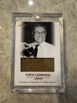 2012 Leaf Vince Lombardi Legacy - Game-Worn Jacket Vince Lombardi #WJ-27 Gold SP