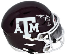JOHNNY MANZIEL AUTOGRAPHED TEXAS A&M AGGIES SPEEDFLEX MIDI HELMET W/ 12 HEISMAN