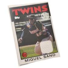 2021 Topps Miguel Sano 1986 Player Worn Relic #86R-MS Twins