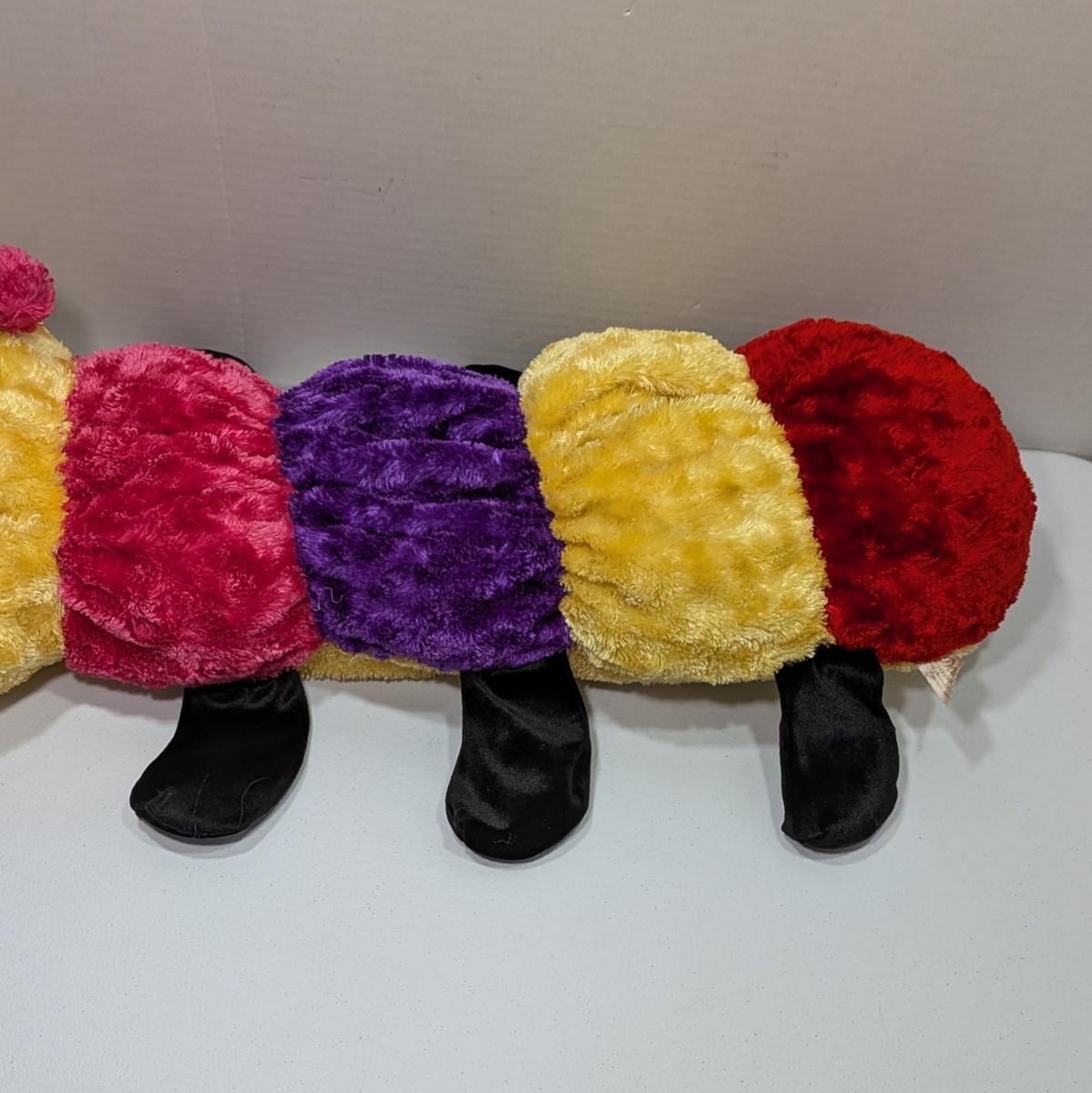 Dan Dee Caterpillar Plush Pink Red Purple Yellow Valentines Day