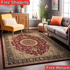 Traditional Oriental Medallion Area Rug Turkish Style Carpet Runner Mat AllSizes