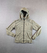 Lululemon On the Daily Hoodie Womens 6 Heathered Fog Green Full Zip Distressed