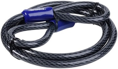 5/8 In. X 7 Ft. Steel Cable Loop End Bike Lock Security Heavy Duty Vinyl Wrap
