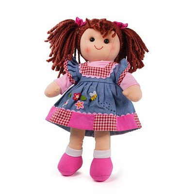 Bigjigs Toys Melody Puppe - MEDIUM Stoffpuppe Kuscheltier