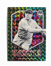Bob Feller ~ 2021 Panini Mosaic ~ Green Prizm #V12 Vintage