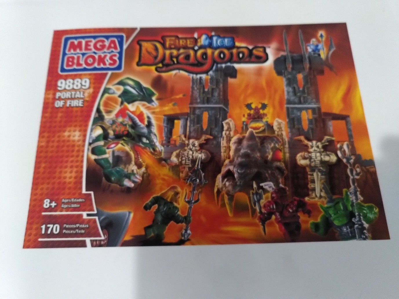 Mega Bloks Fire & Ice Dragons Portal of Fire