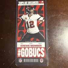 2022 Tampa Bay Buccaneers Tom Brady Commemorative Ticket 5724/20000