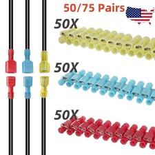 100/150 Fully Insulated Nylon Quick Splice Spade Wire Crimp Terminals Connectors