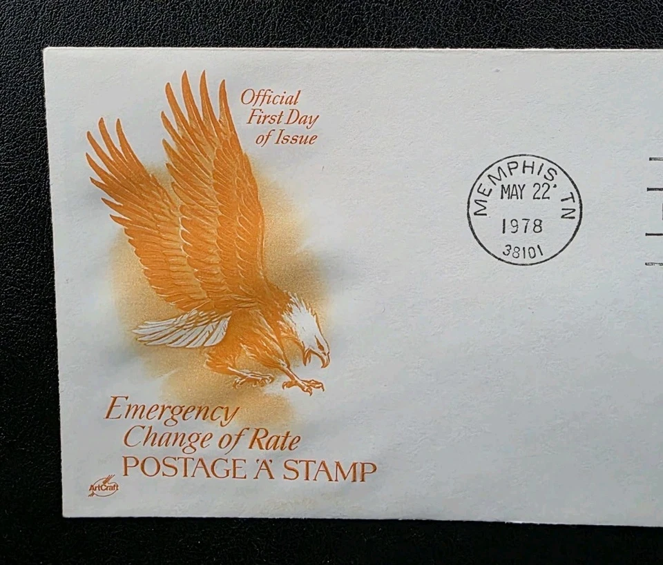 US FDC # U580 Emergency Change Of Rate A Postage 1978. - Image 3 of 4