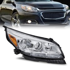Passenger Side Headlight Assembly Compatible with 2013 2014 2015 Chevy Malibu...