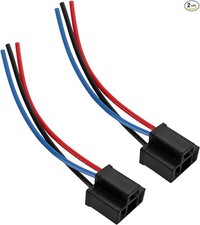 Headlight Wire Socket Connector, 2 Pcs H4 Male/Female Power Plug, Size: Female