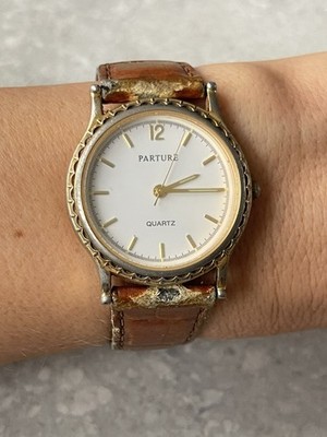 Parture Alarm Dress Watch  Vintage 1990s Japanese Miyota cal.6L76 New Battery