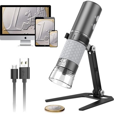 High-Definition 4K Wireless Microscope: Live View & Image Capture Made Simple