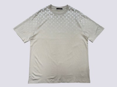 Louis Vuitton LV Monogram Gradient Cotton Crewneck T-Shirt Beige 