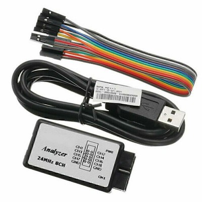 USB Logic Analyzer Device Set Compatible to Saleae 24MHz 8CH
