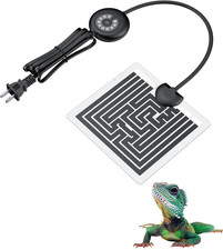 5 W Reptile Heat Pad with Thermostat 5.9 x 5.5 Inch Reptile Heating Pad Under...