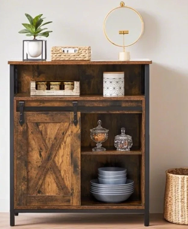 Commode 6 tiroirs SACRAMENTO 115 cm design industriel