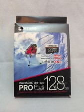 Samsung Micro SDXC Pro UHS-I Card Plus W/ SD Adapter 128 GB Brand New